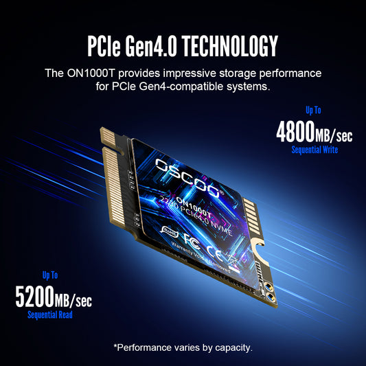 ON1000T M.2 NVMe PCIe Gen4.0x4 2230 SSD