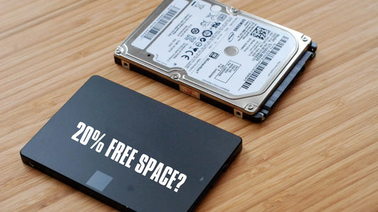 SSD AND HDD on the desk