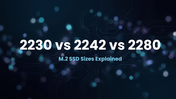 M.2 SSD size comparison guide - 2230 vs 2242 vs 2280 form factors explained