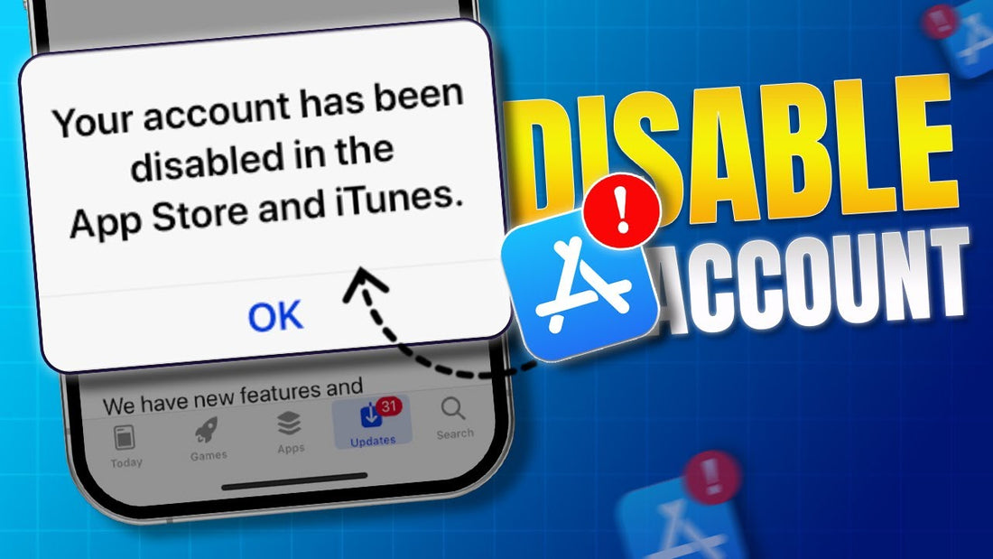 Your account has been disabled in the app store and itunes.