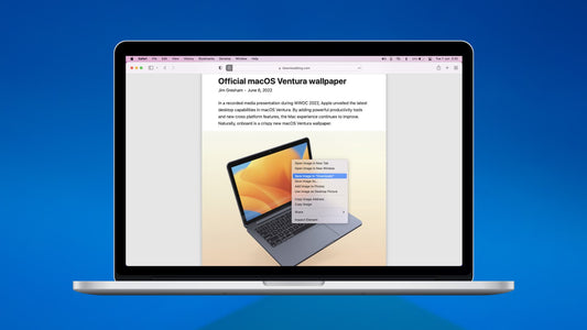 save a webpage on a Macbook