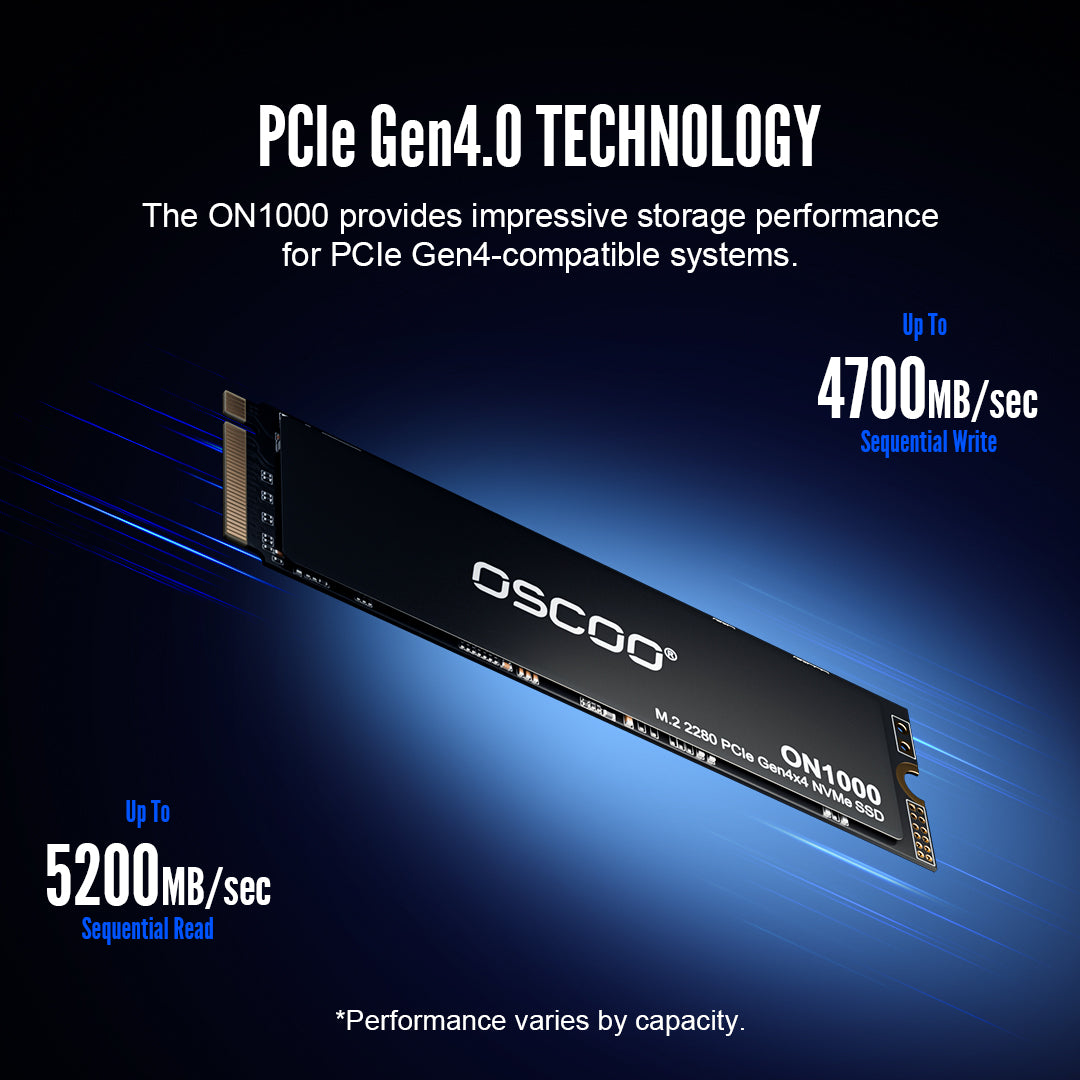 ON1000 M.2 2280 NVMe PCIe Gen4.0 SSD