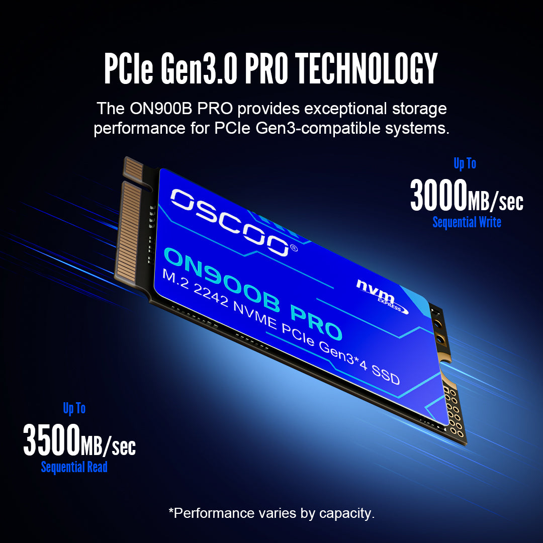 ON900B PRO M.2 2242 NVMe PCIe Gen3.0x4 SSD 片面 PCBA