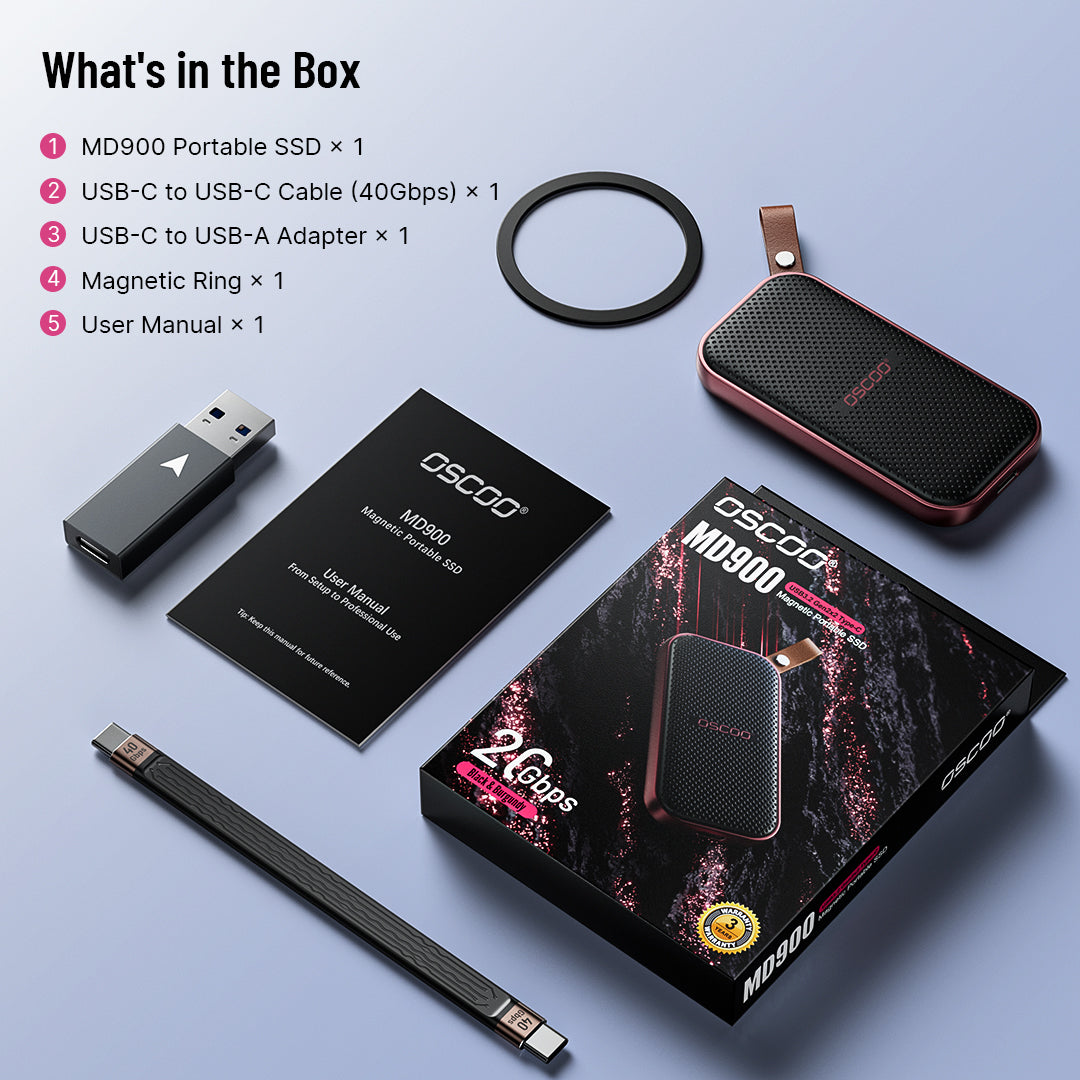 MD900 Rugged Magnetic Portable SSD - Waterproof, Dustproof & Shockproof