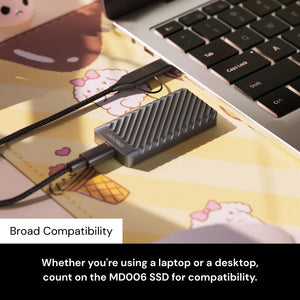 MD006 External Solid State Drive (SSD) USB 3.2 Gen 2x2
