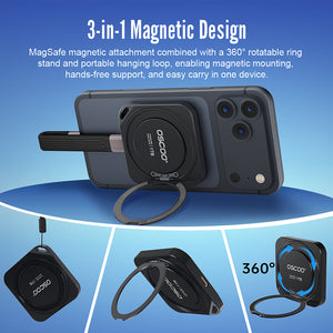 MD100 Magnetic Portable SSD with Rotatable Ring Stand
