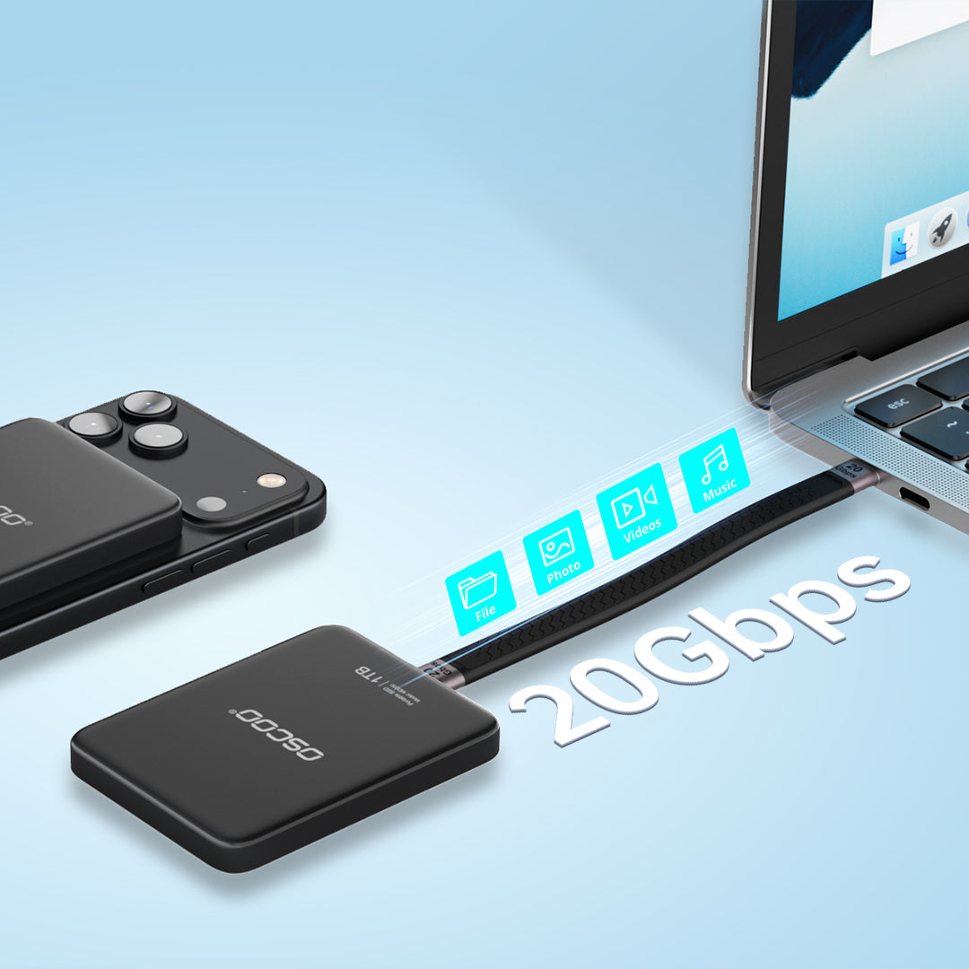 OSCOO MD200 20Gbps Magnetic Portable SSD
