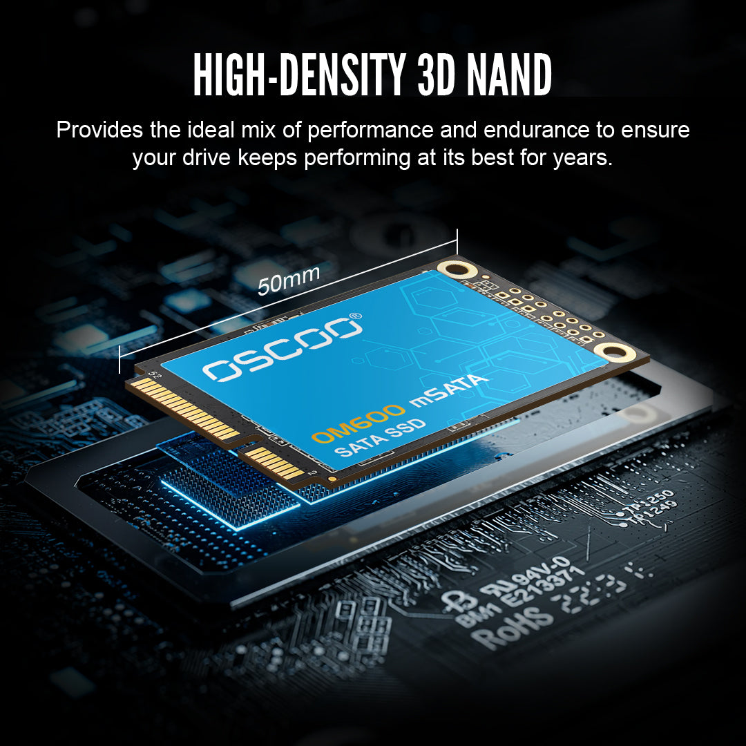 mSATA SSD 1TB OSCOO OM600 未使用品 OSCOO OM600 mSATA SATA3 Internal SSD