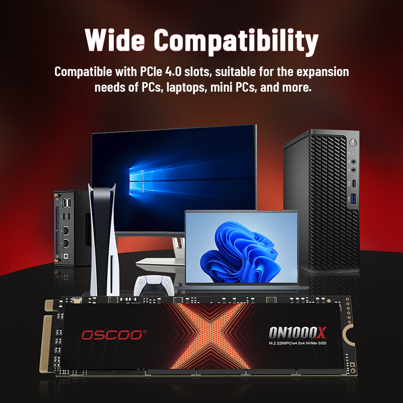 ON1000X NVMe PCIe Gen4.0x4 M.2 2280 SSD